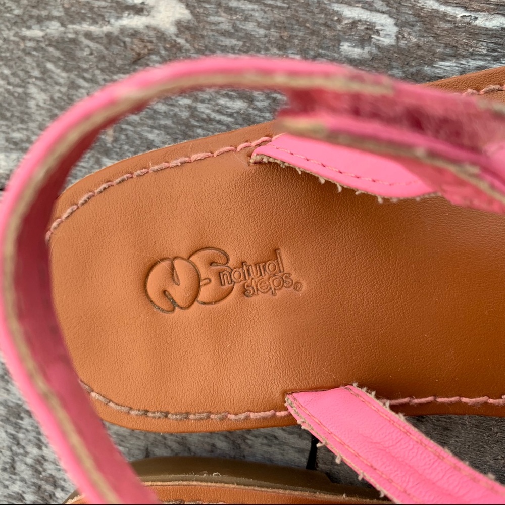 Natural Steps Pink Ruffle Sandals - Picture 2 of 8